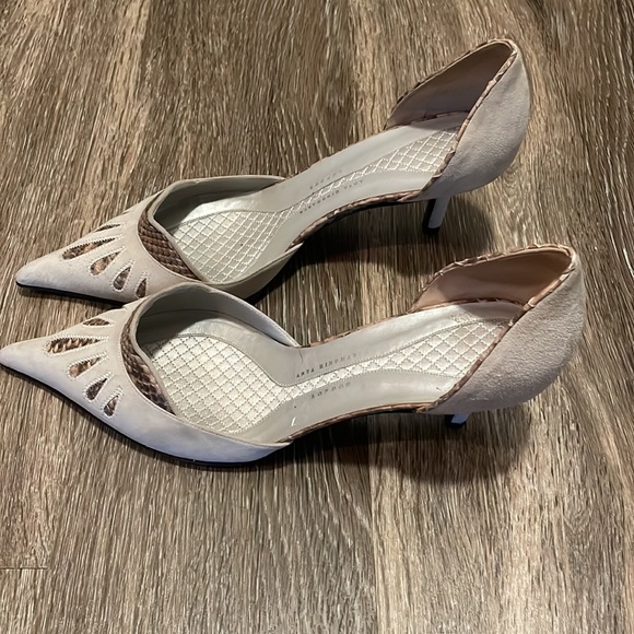 Anya Hindmarch kitten Heel Pumps/shoes size 41/11 made in Italy - Picture 2 of 11